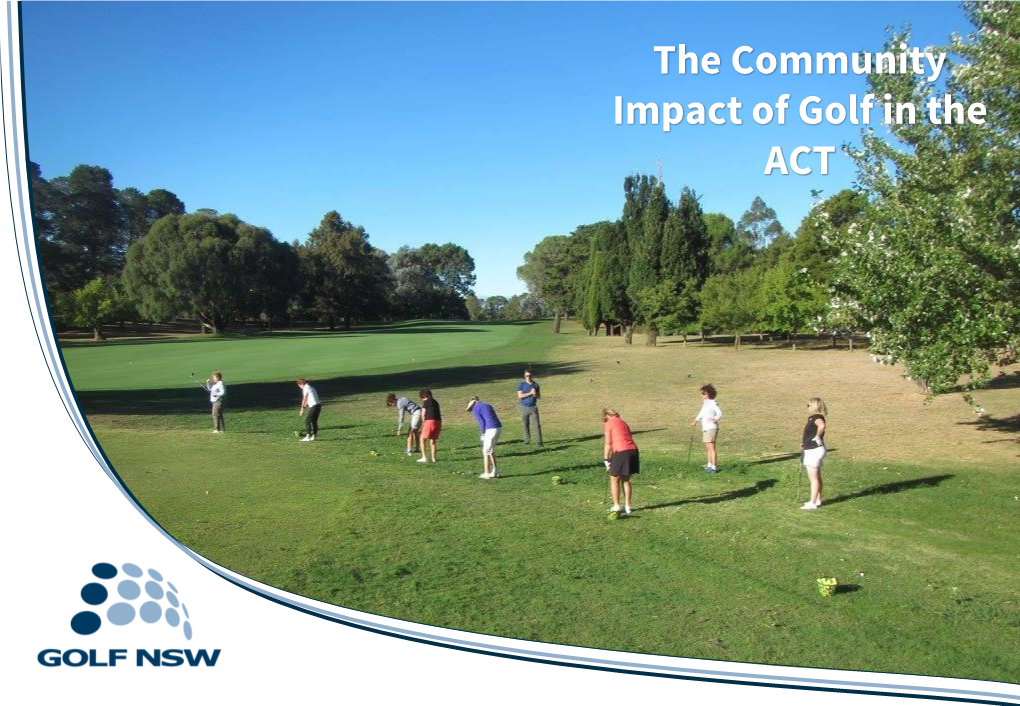 Golf in ACT Community Impact Study