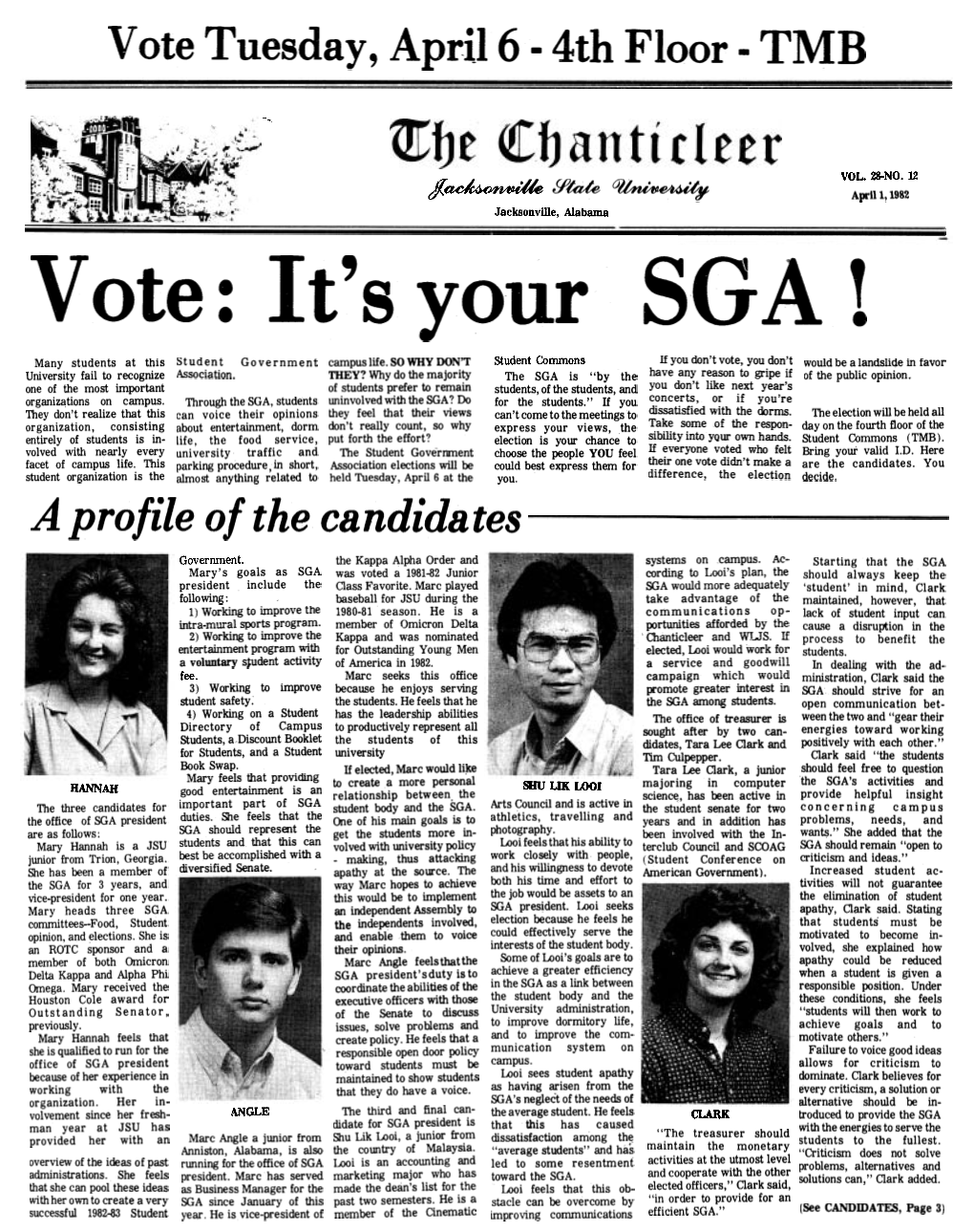 Alabama Vote : It's Your SGA !