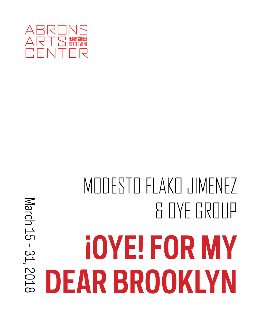 ¡Oye! for My Dear Brooklyn