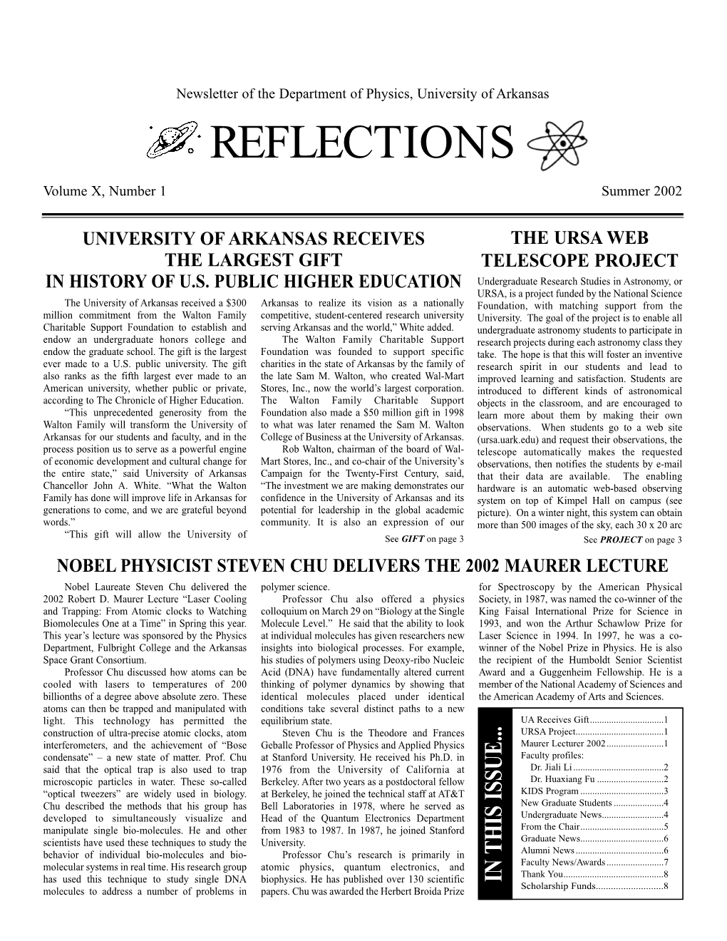 2002 Alumni Newsletter