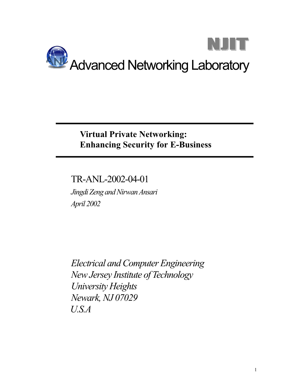 Advanced Networking Laboratory