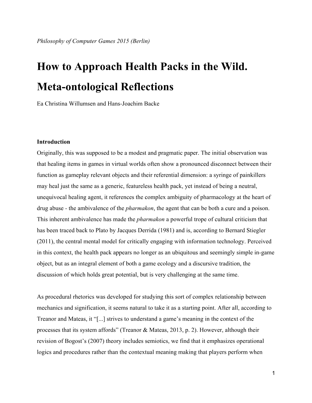 How to Approach Health Packs in the Wild. Metaontological Reflections