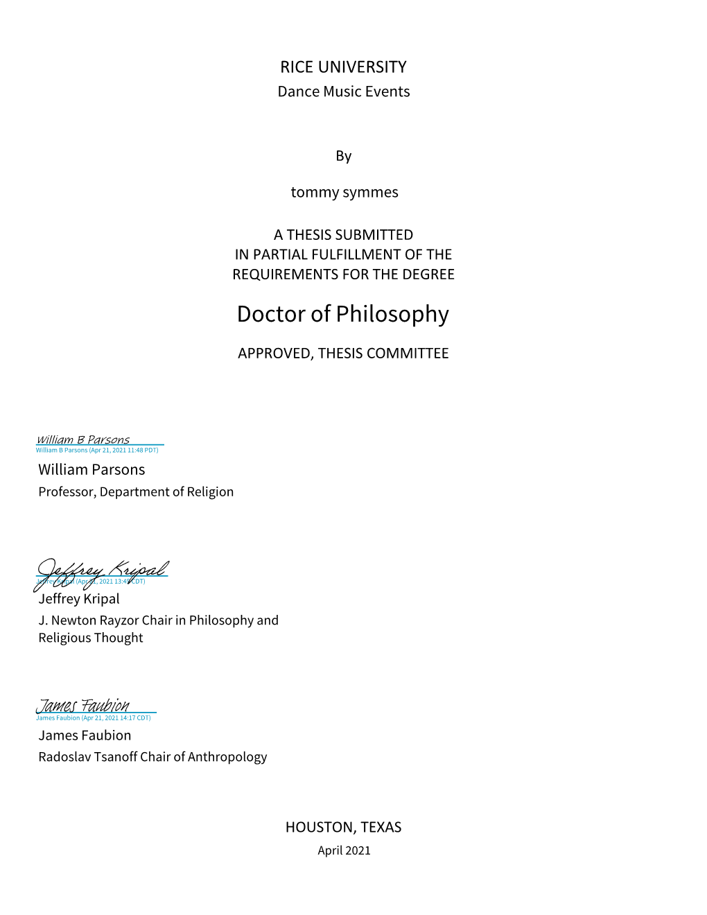 Doctor of Philosophy