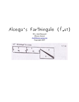 Alcega's Farthingale (F.67) H.L