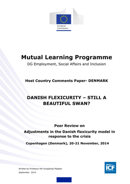 Mutual Learning Programme DG Employment, Social Affairs and Inclusion