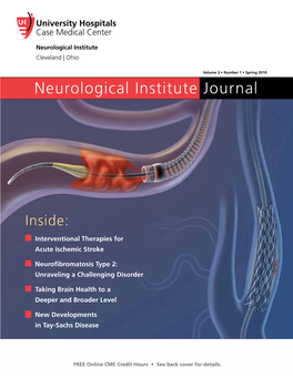 UH Neurological Institute Journal Spring 2010