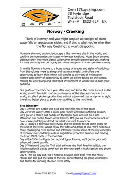 Norway - Creeking