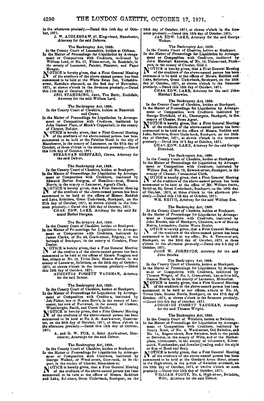 4290 the London Gazette, October 17, 1871