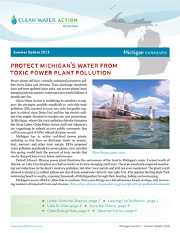 Protect Michigan's Water from Toxic Power Plant Pollution