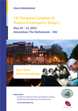16Th European Congress of Trauma & Emergency Surgery