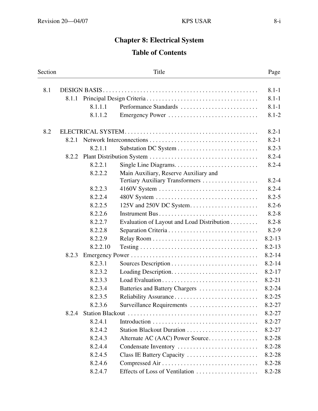 Electrical System