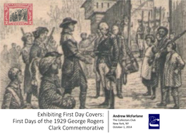 Exhibiting First Day Covers
