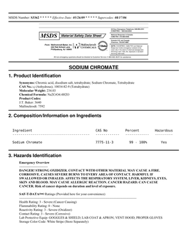 Sodium Chromate 1