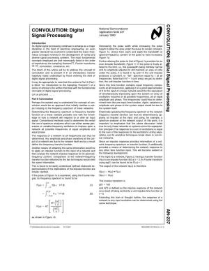 CONVOLUTION: Digital Signal Processing .R .Hamming, W