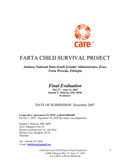 Farta Child Survival Project