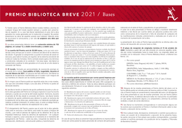 PREMIO BIBLIOTECA BREVE 2021 / Bases