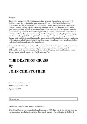 THE DEATH of GRASS by JOHN CHRISTOPHER
