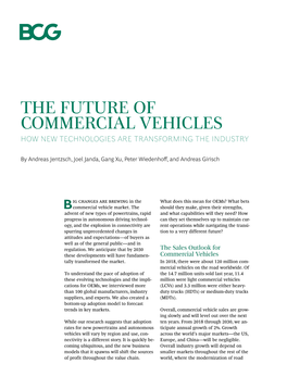 Future of Commercial Vehicles How New Technologies Are Transforming the Industry