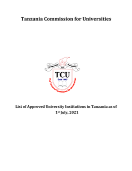 Tanzania Commission for Universities
