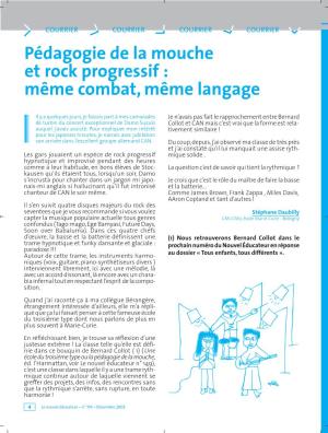 Pédagogie De La Mouche Et Rock Progressif : Même Combat, Même Langage
