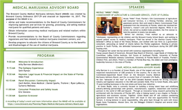 Medical Marijuana Advisory Board Summit Program