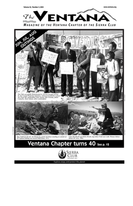 Ventana Chapter Turns 40 See P. 12