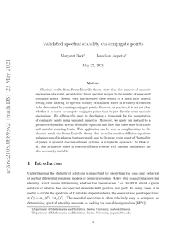 Validated Spectral Stability Via Conjugate Points