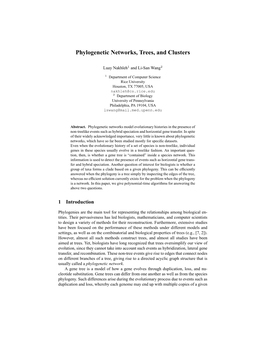 Phylogenetic Networks, Trees, and Clusters