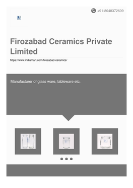 Firozabad Ceramics Private Limited