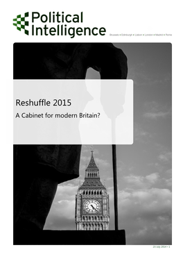 Reshuffle 2015 a Cabinet for Modern Britain?