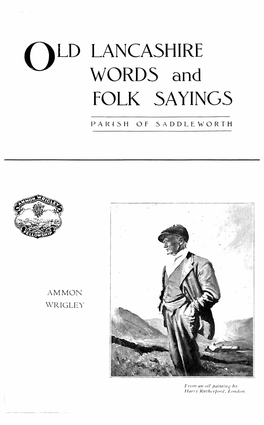 Old Lancashire Words and Folk Sayings