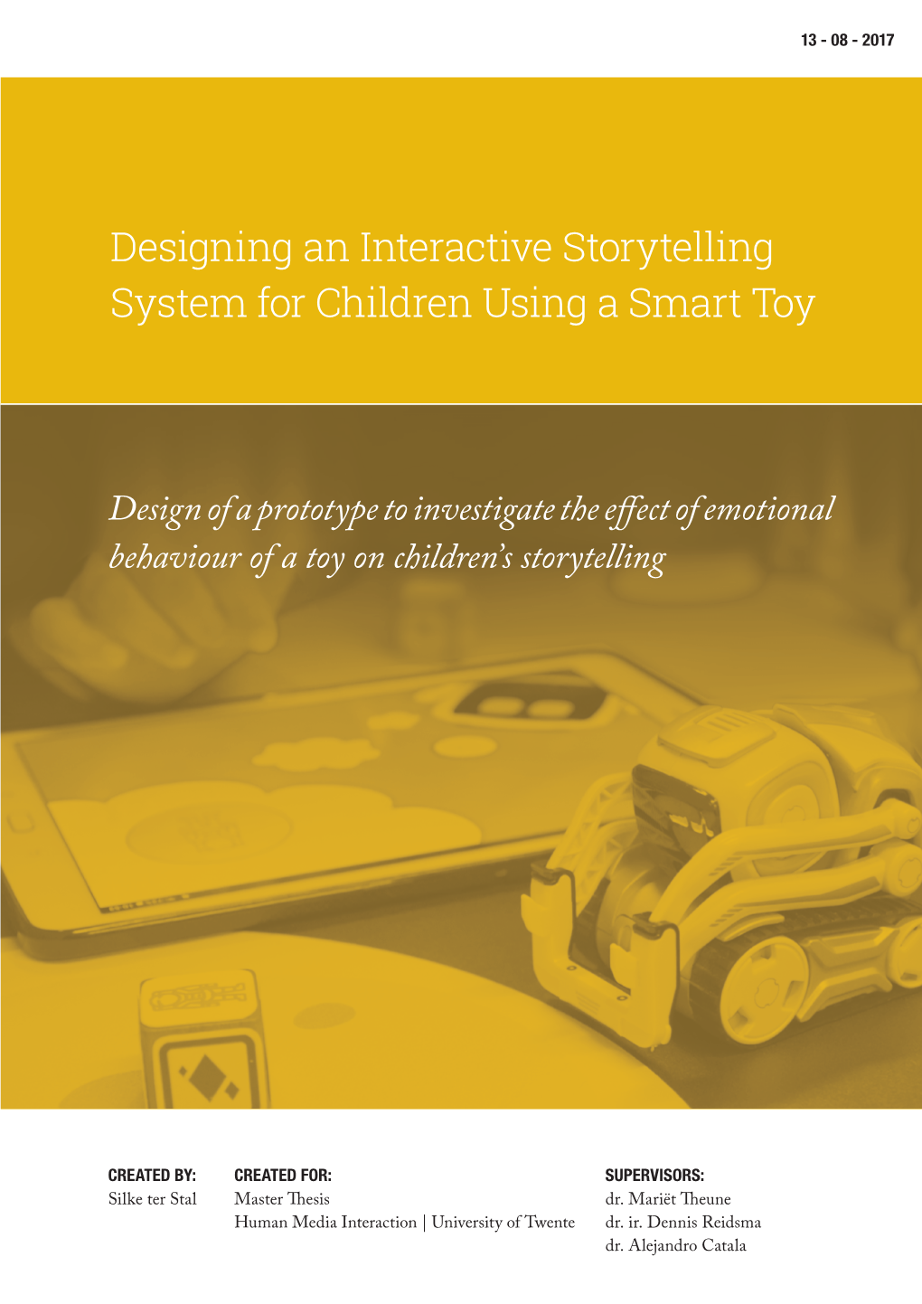 Designing an Interactive Storytelling System for Children Using a Smart Toy