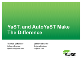 Autoyast Make the Difference