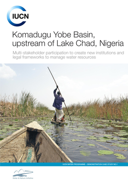 Komadugu Yobe Basin, Upstream of Lake Chad, Nigeria Multi-Stakeholder Participation to Create New Institutions and Legal Frameworks to Manage Water Resources
