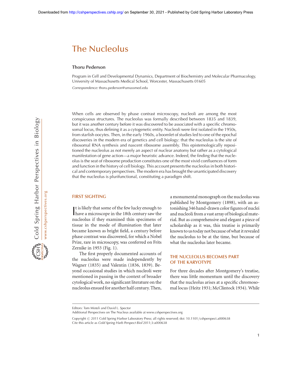 The Nucleolus