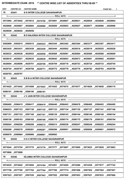 Centre List Dist 16