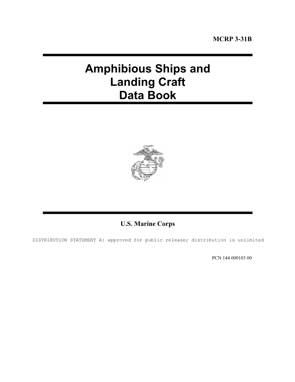 MCRP 3-31B Amphibious Ships and Landing Craft Data Book - DocsLib