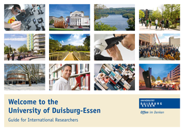 The University of Duisburg-Essen Guide for International Researchers 3