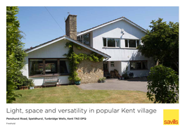 Light, Space and Versatility in Popular Kent Village
