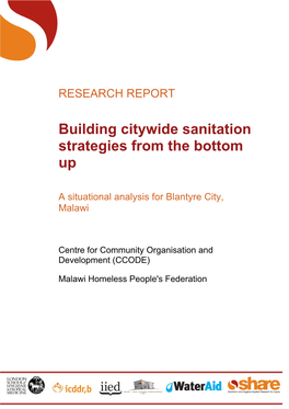 Defining Water, Sanitation and Hygiene in Malawi: Some Facts and Figures