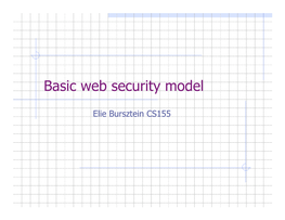 Basic Web Security Model