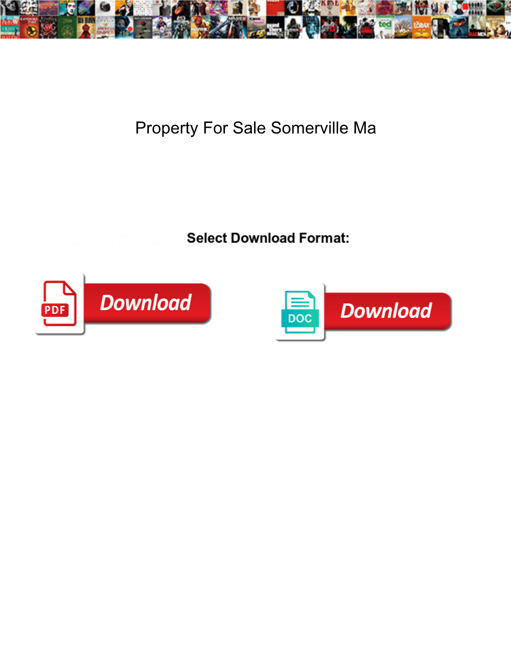 Property for Sale Somerville Ma