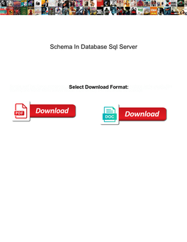 Schema in Database Sql Server