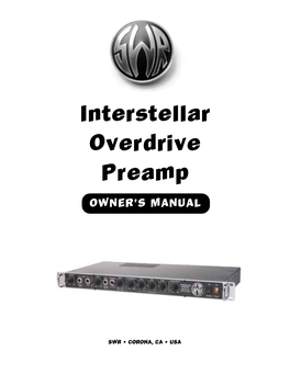 Interstellar Overdrive Preamp