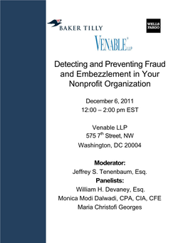 Detecting and Preventing Fraud and Embezzlement in Your Nonprofit Organization