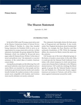 The Sharon Statement