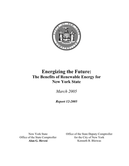 Energizing the Future: the Benefits of Renewable Energy for New York State