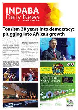 Tourism 20 Years Into Democracy: Plugging Into Africa's Growth