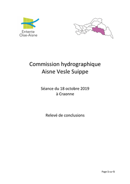 Commission Hydrographique Aisne Vesle Suippe