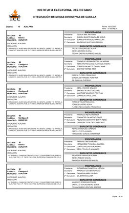 Instituto Electoral Del Estado